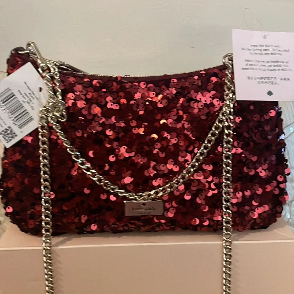 Kate Spade New York Kiki Deep Berry Convertible Crossbody.NWT🔺FIRM🔺 - Picture 6 of 15